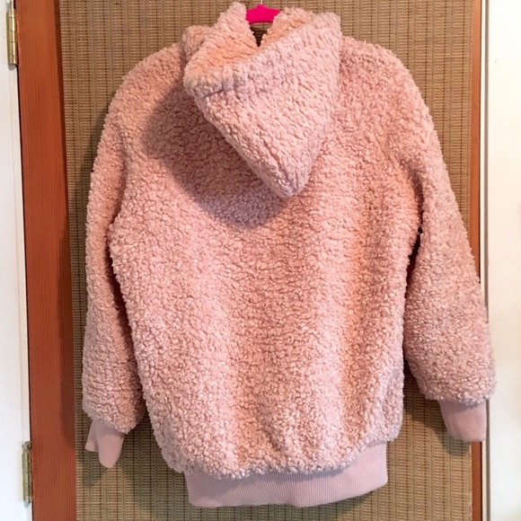 Forever 21 Faux Shearling/Fur Hood Oversized Coat - Picture 4 of 8